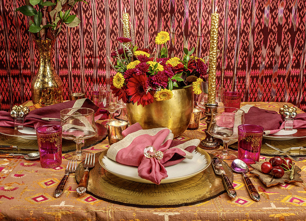 Rich and warm color tabletop